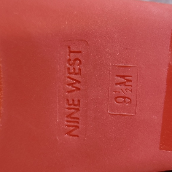 Nine West Wedges new without box Tropical Orange - Picture 6 of 6